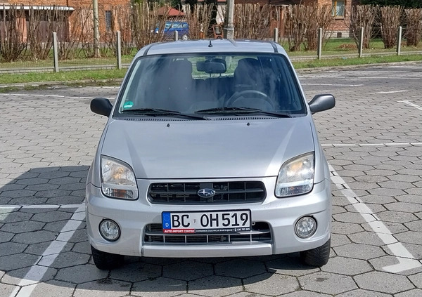 Subaru Justy cena 14400 przebieg: 154000, rok produkcji 2004 z Opalenica małe 352